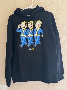 Men’s Black Graphic Hoodie, Size Small. Brand New, No Tags.